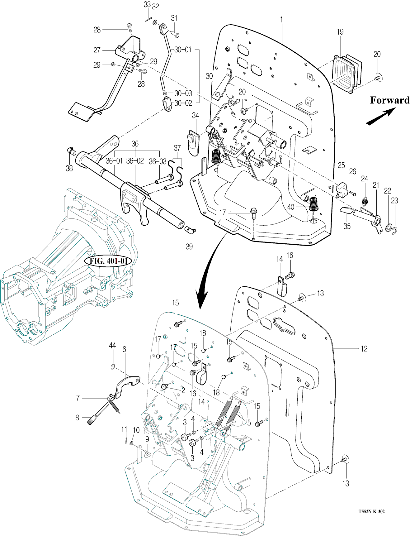 302 - CLUTCH PEDAL