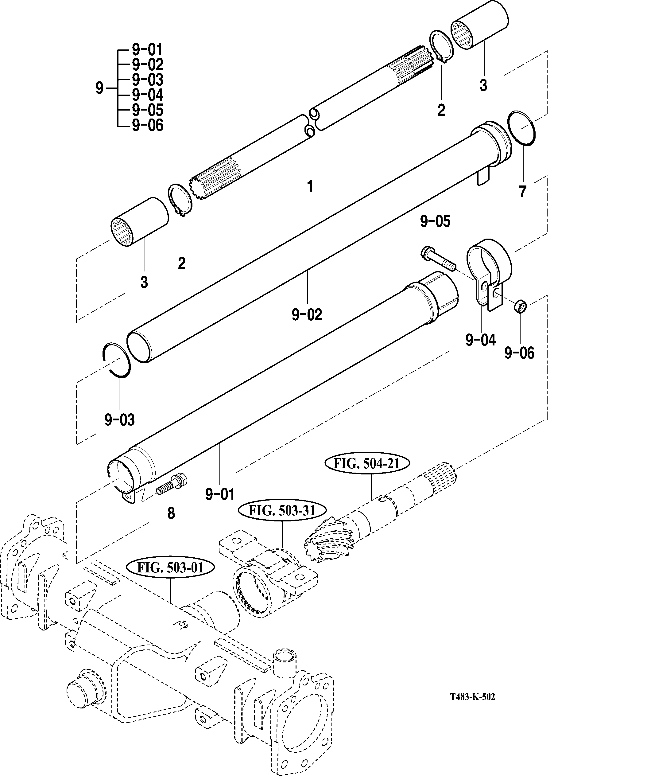 502 - FRONT DRIVE SHAFT