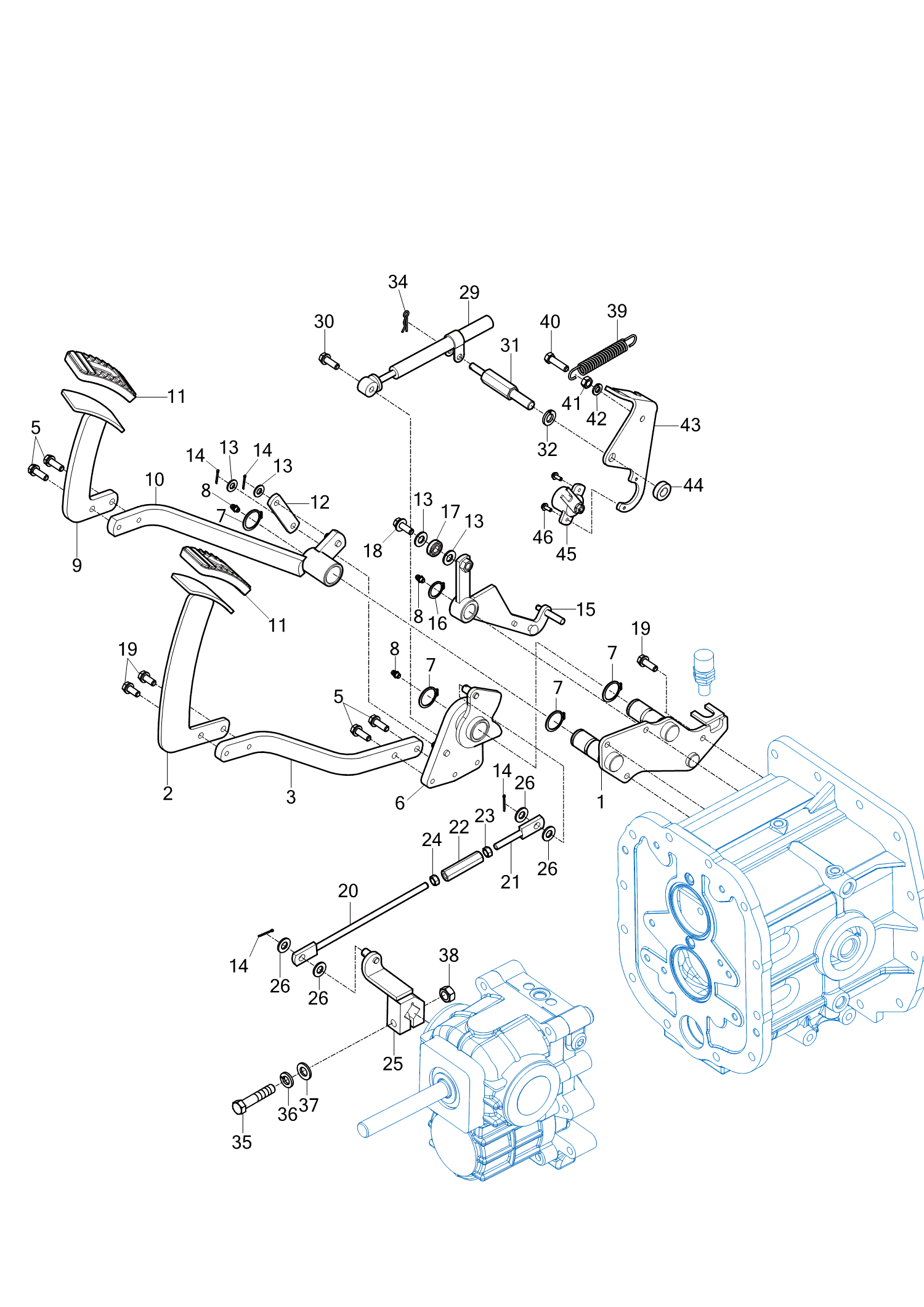 416 - FORWARD & REVERSE CONTROL LINKAGE