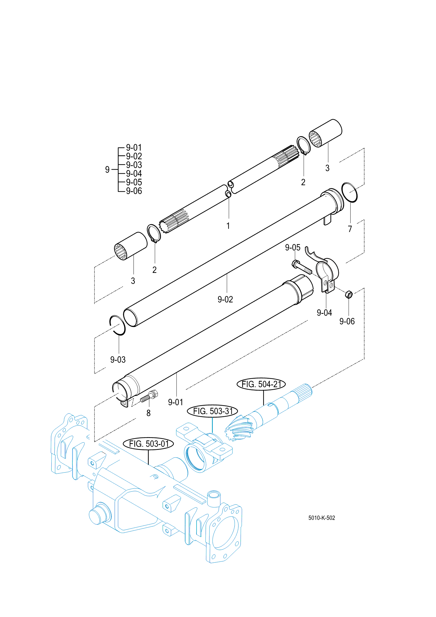 502 - FRONT DRIVE SHAFT