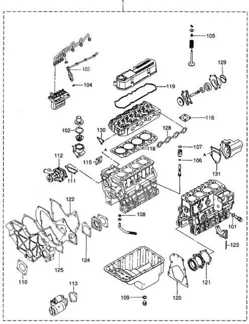 124 - OVERHAUL GASKET KIT