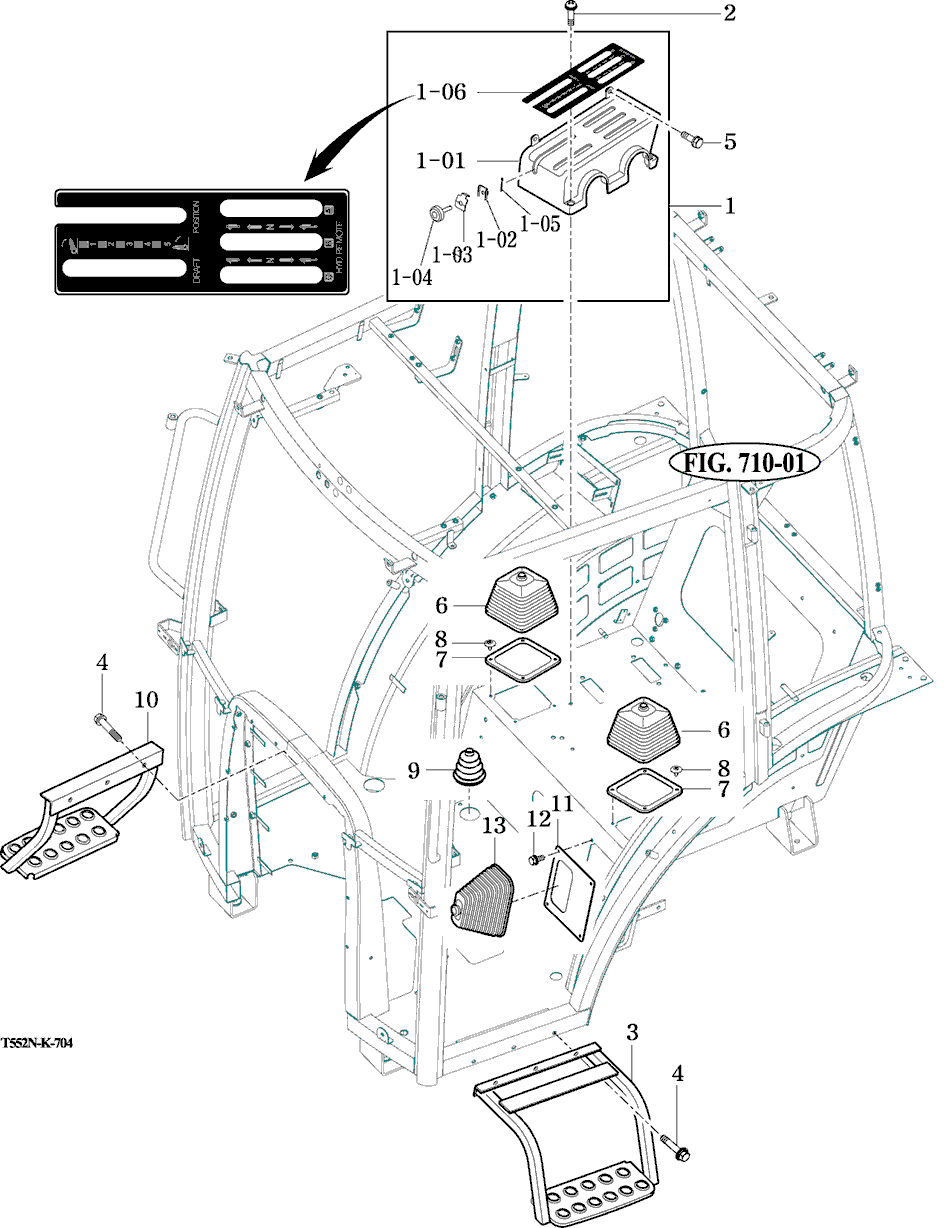 704 - LEVER COVERS AND STEPS