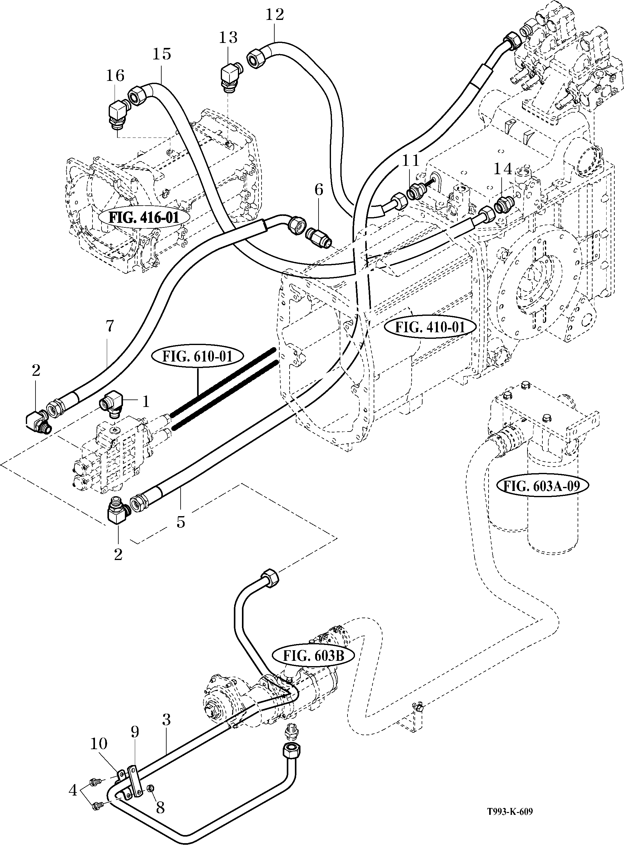609 - HYDRAULIC PIPE & HOSES