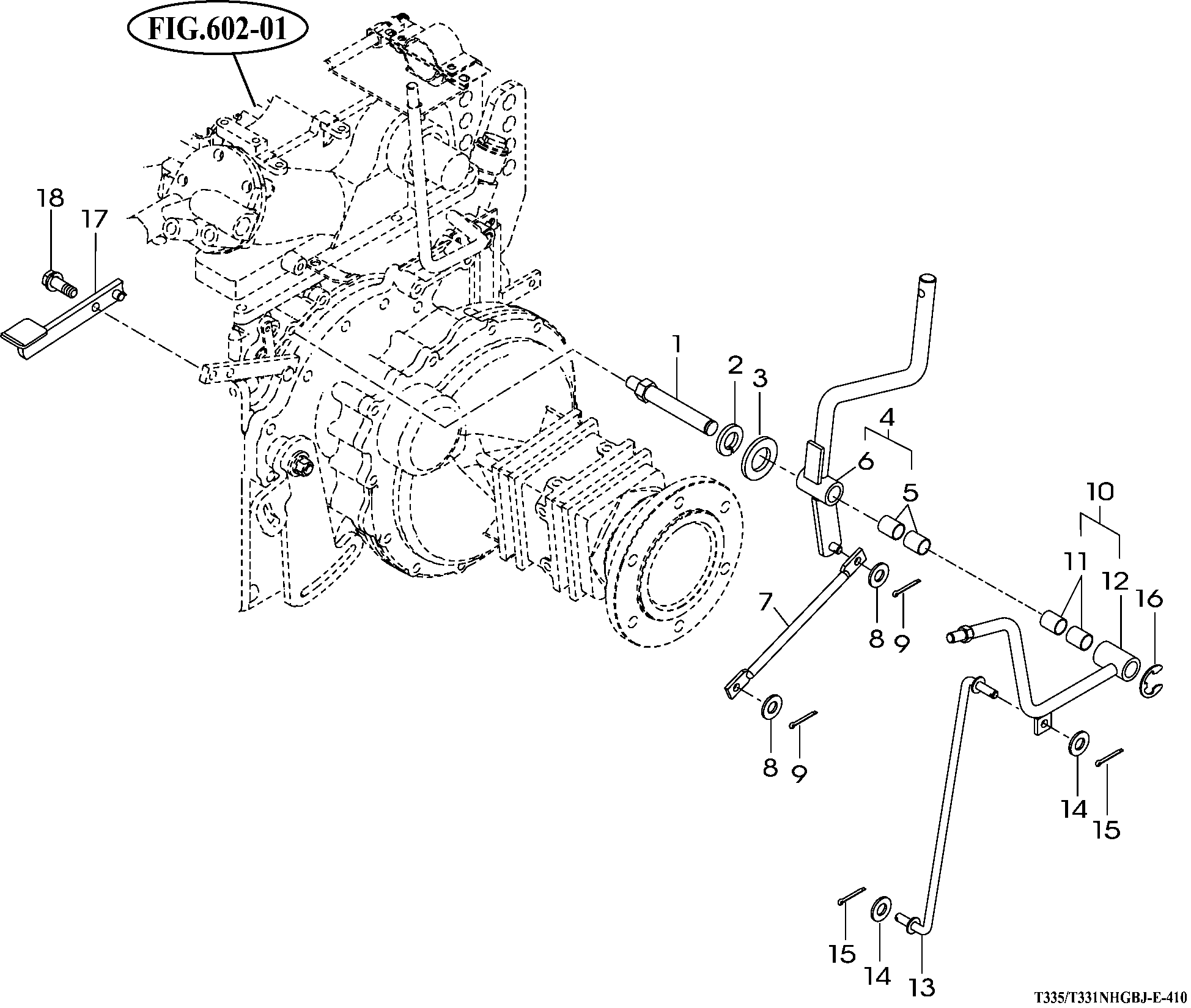 410 - 4WD SHIFT LEVER & LINKAGE