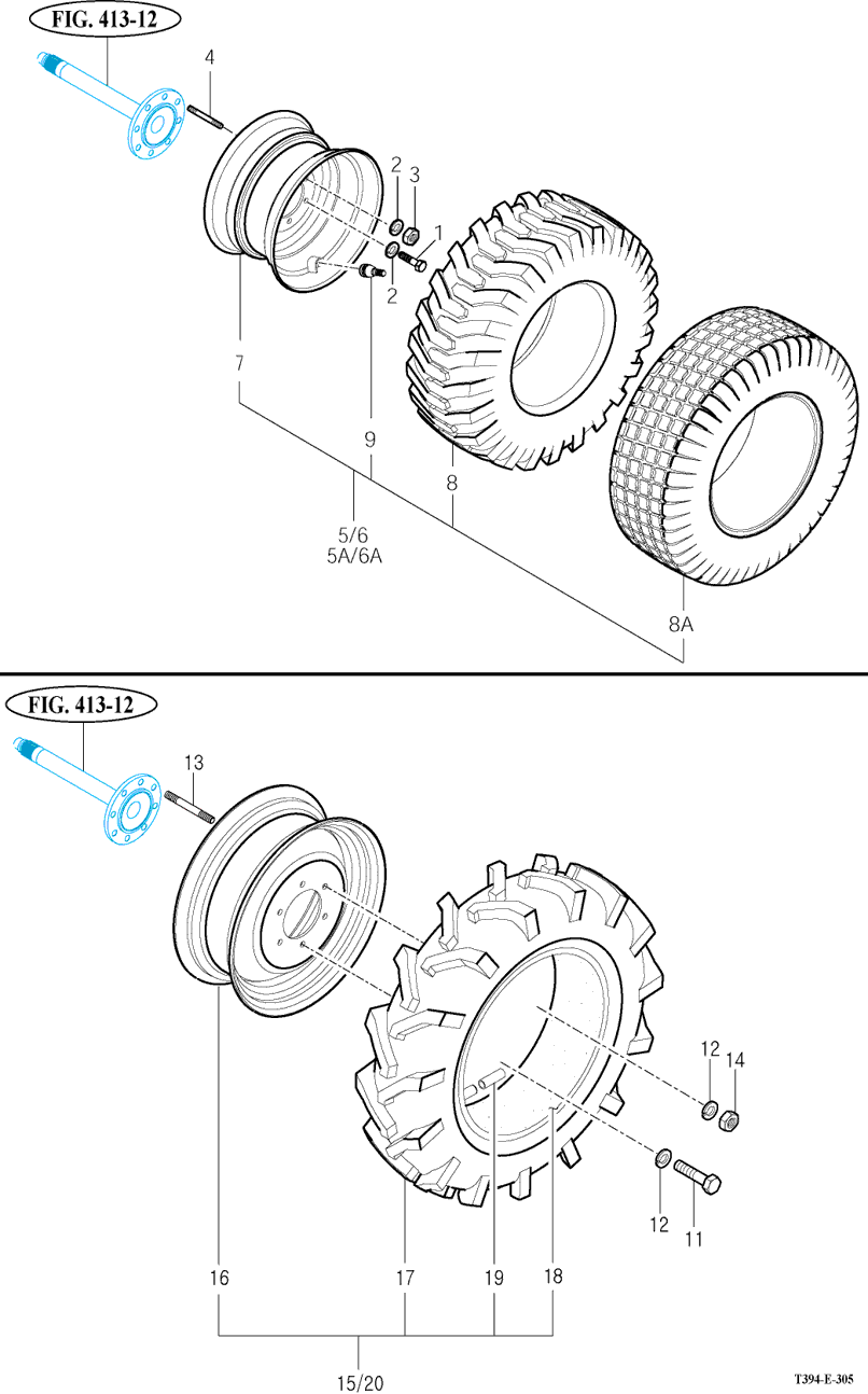 305 - REAR WHEEL MOUNTING