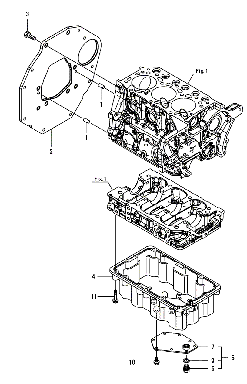 103 - FLYWHEEL HOUSING & OIL SUMP