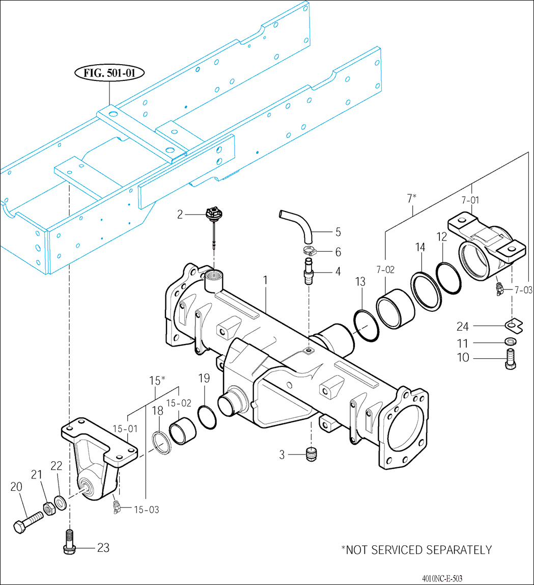 503 - FRONT AXLE HOUSING 503 - FRONT AXLE HOUSING